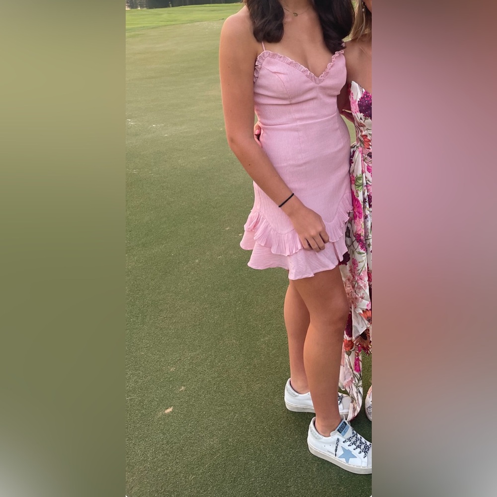 Pink Ruffle Dress - Picture 3 of 3